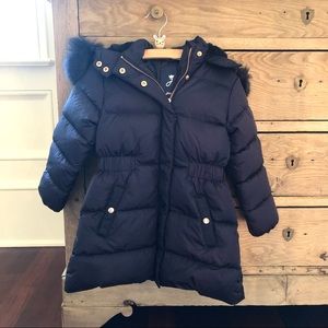 NWT Girls Jacadi Down Puffer Coat 4t